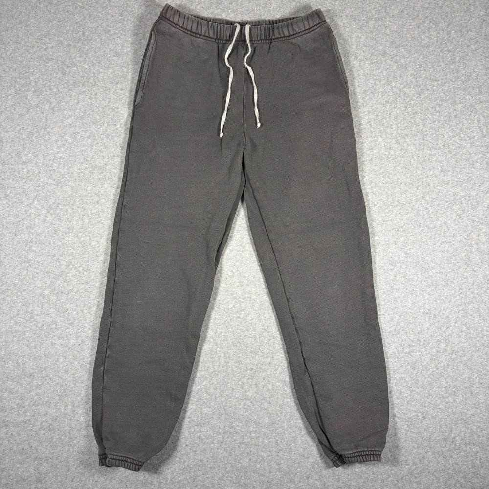 Les Tien Yours Classic Cuffed Sweatpants Womens XS Gray Structured Fleece